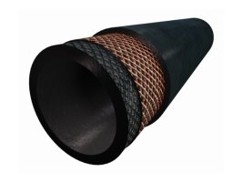 Straight Oil & Fuel Resistant Hose 22mm ID 1000mm Long