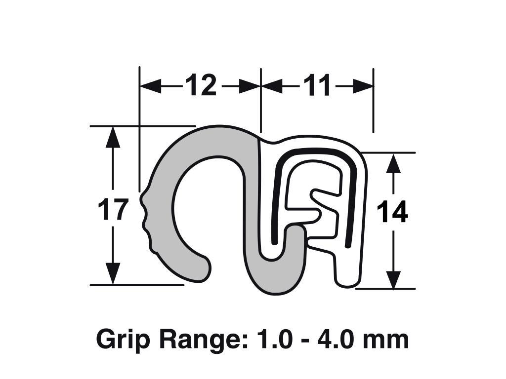 Pinchweld -With Rubber Flap