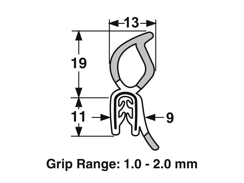 Pinchweld -With Medium Blister On Top (Boot)