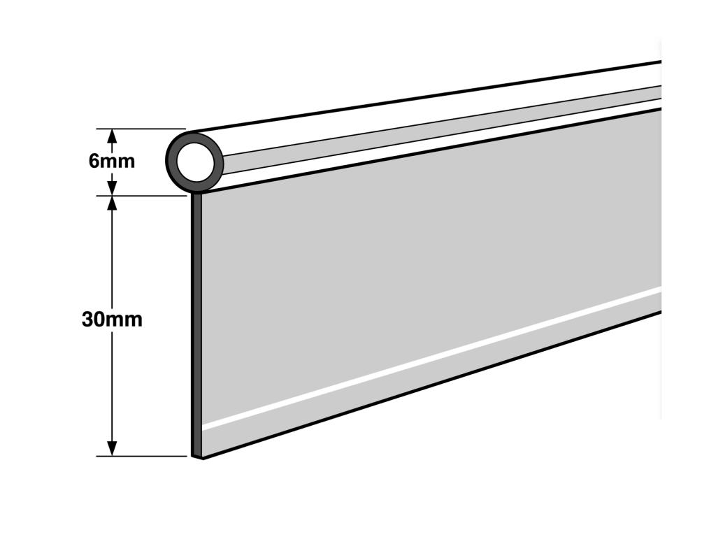 Piping White Plastic 1/4"