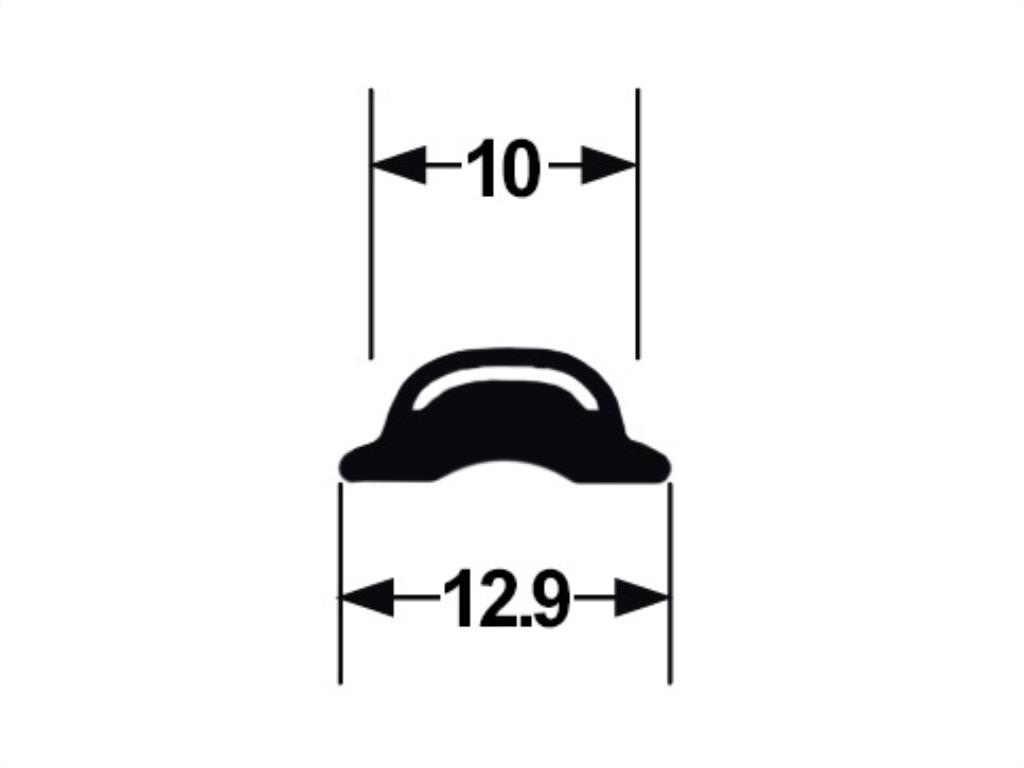 Chrome Mylar Filler Strip Cortina Escort TC