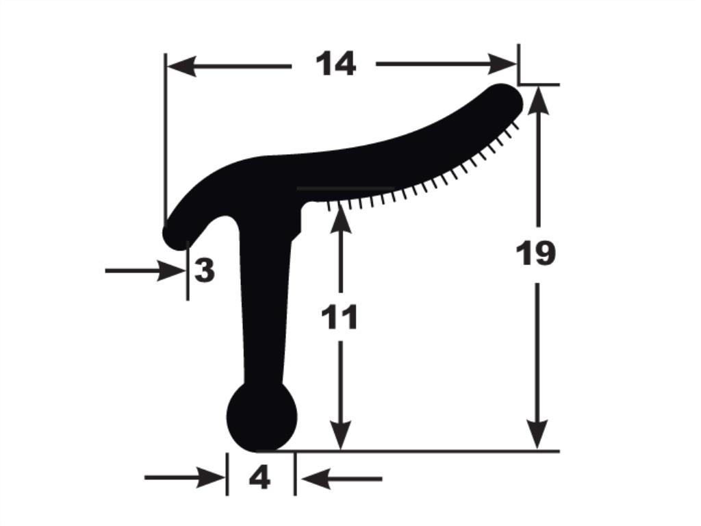 Extrusion Door Belt 1.1Mtr Thermo-Plastic