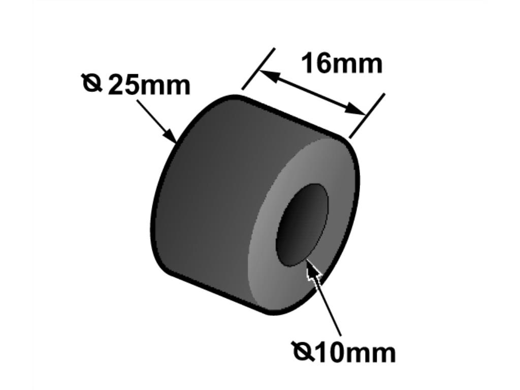 Bush Shocker 25mm x 16mm x 10mm ID