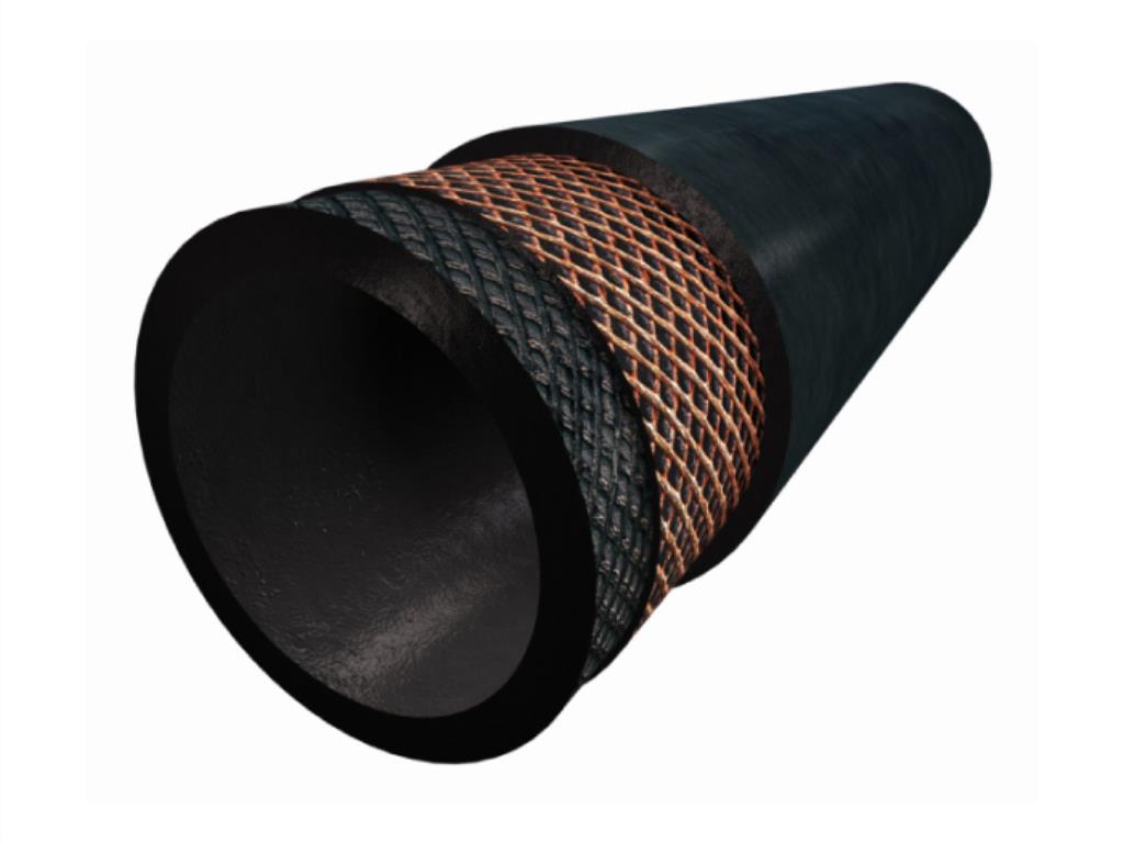 Straight Oil & Fuel Resistant Hose 42mm ID 1000mm Long