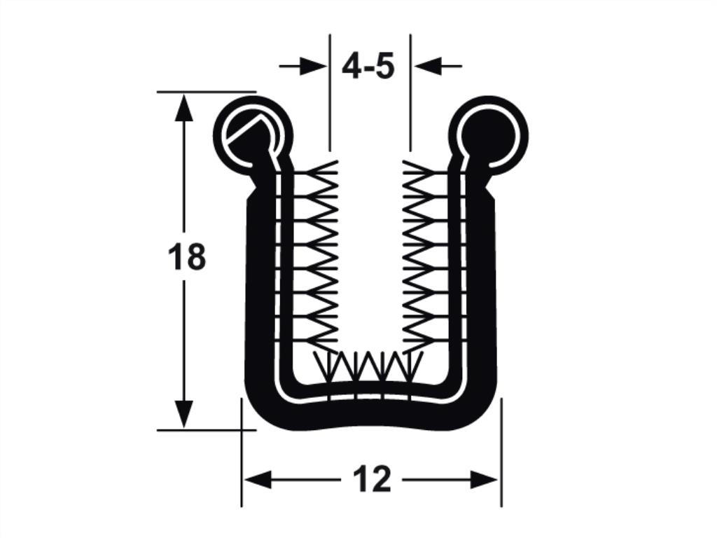 Bailey Channel 2.44 Meter Length Rigid With Chrome Edge