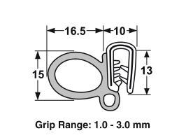 Proflex Pinchweld With Rubber Seal Large