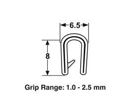 Proflex Pinchweld PVC Small Black