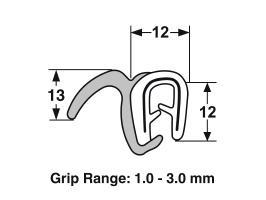 Proflex Pinchweld For Side Window LX UC Hatchback