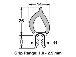 Proflex Pinchweld With Large Blister On Top (Boot)