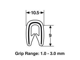 Proflex Pinchweld PVC Black