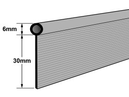 Proflex Piping Black Plastic 1/4"