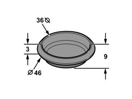 Proflex Grommet Blind Suits 38mm Hole