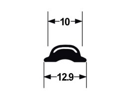 Proflex Locking Strip Chrome Mylar Filler Cortina Escort TC