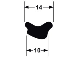 Locking Strip Chrome Mylar Filler Suits Most Valiants