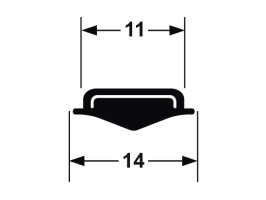 Locking Strip Chrome Mylar Filler Commodore,Cortina TD,TF