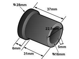 Proflex Bush Rear Shackle