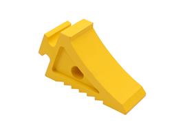 Proflex Wheel Chock Rubber 250L x 90W x 150H 3.2kg T1 Yellow Natural Rubber