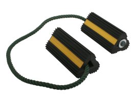 Proflex Wheel Chock Tethered 205L x 105W x 90H 3kg 2 Piece